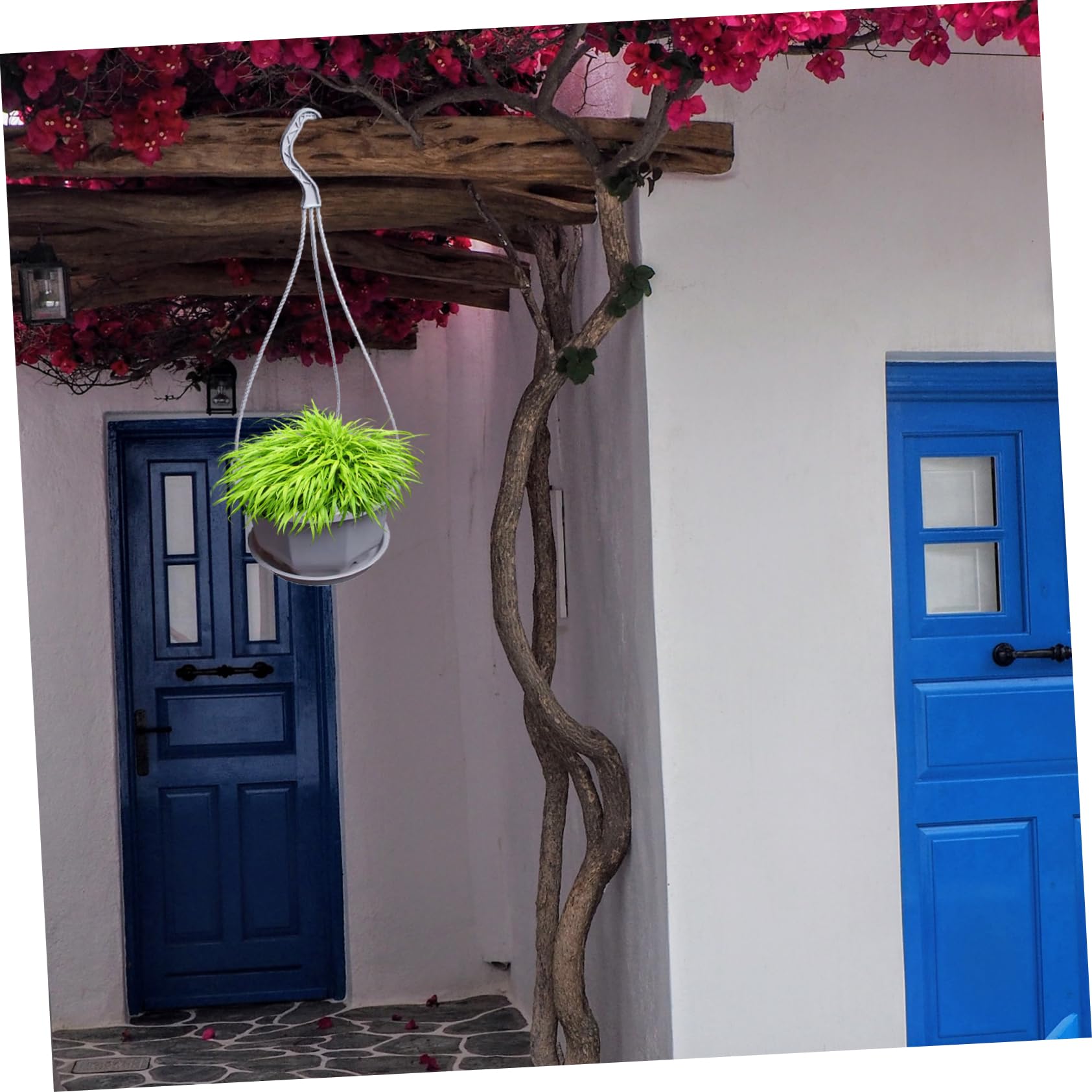SUPVOX 60 Crochets Suspendre en Plastique pour Pots de Fleurs, Installation Facile, Pratiques, pour Jardinière et Balcon, Lot de 60 Pièces