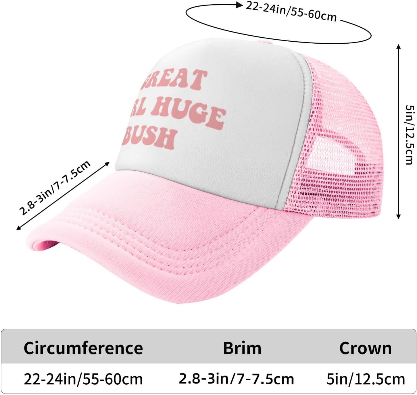 Funny Trucker Hat Can't Nobody Love You Like Jesus for Women and Men Baseball Cap Breathable Mesh Pink - Image 2