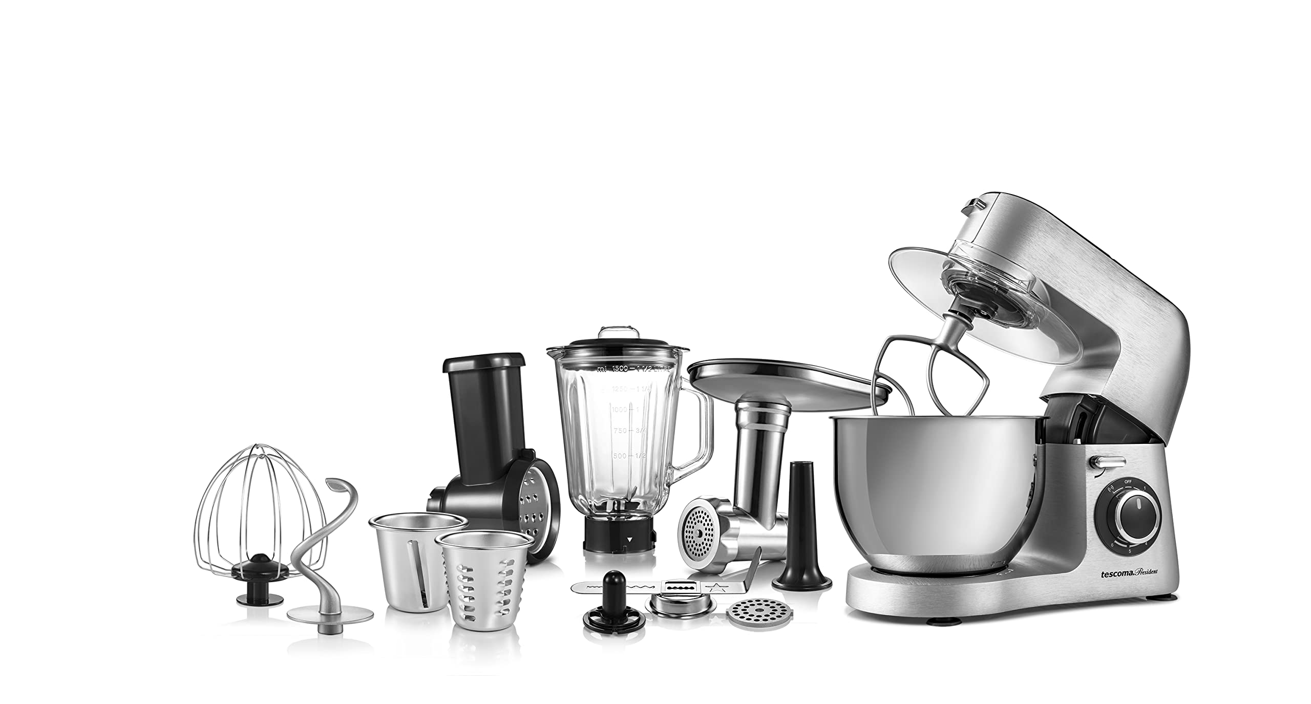 Tescoma 909060 Planetaria Multifunzione, 8 accessori, acciaio inox