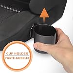 Harmony Dreamtime Elite Siège d'appoint à dossier élevé – 2-in-1 Siège de voiture booster de ceinture avec porte-gobelet & Guide de ceinture d'épaule, pour les enfants de 18 à 50 kg (40 à 110 lb), 86 à 145 cm (34 à 57 po) - noir