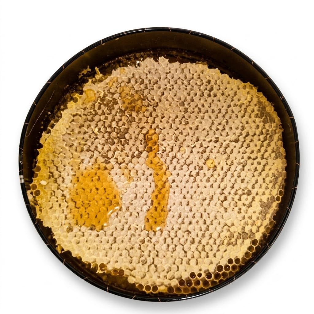 Gold-Honigwabe mit Wildblumenhonig 1400g "Karakovan Kutu petek bal" feinste Honigwabe, naturbelassen, natürlich aus dem Hochland von Bingöl in edler Blechdose