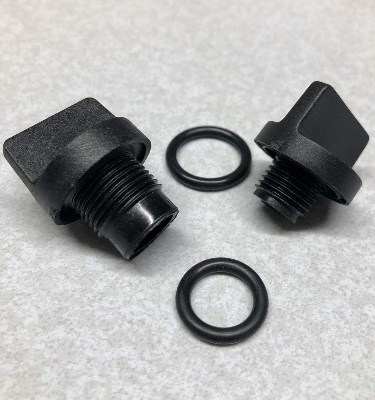 Replacement Sprinkler Pump Drain Plug and Priming Plug with O-Rings, Fits HSPJ100 and BAR100, Model 025062