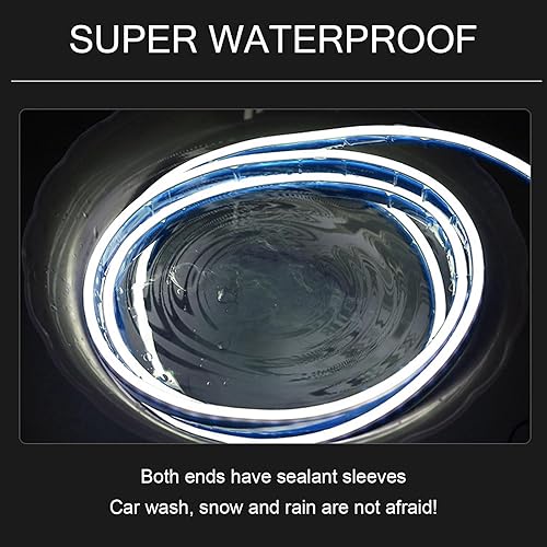 Miniatura 4 de 1 espacio para el capó del automóvil, luces de circulación diurna, rejilla central de escaneo de 59 pulgadas, barra de luz LED, accesorio decorativo