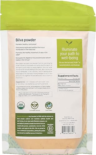 Miniatura 2 de Banyan Botanicals Bilva Powder - Certificado orgánico, 12 libra - Aegle marmelos - Apoya la función adecuada de los intestinos y promueve la
