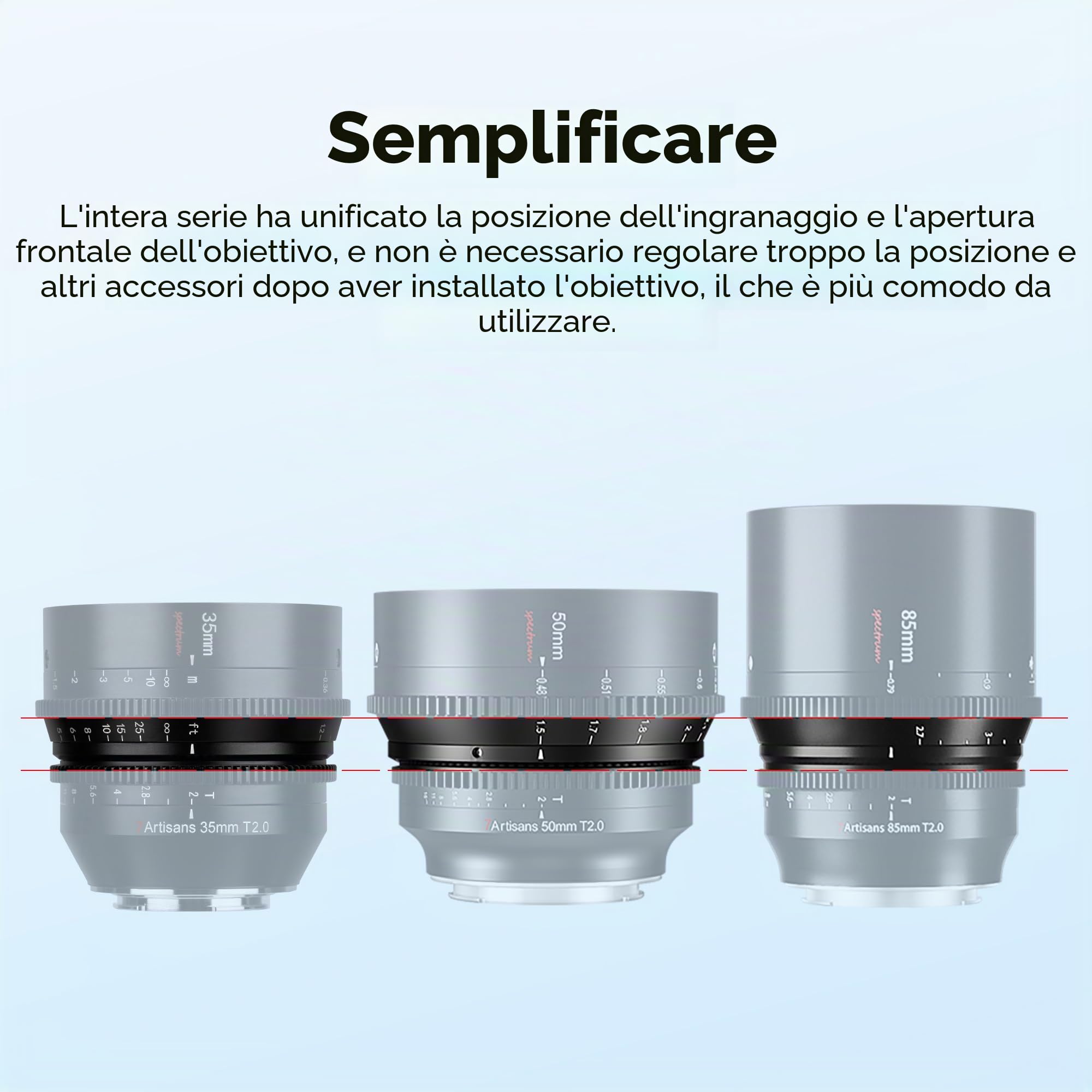 7artisans Obiettivo Cine Full Frame T2.0 da 35 mm con ampia apertura, compatibile con montaggio Canon R, messa a fuoco manuale, lente per cinema a bassa distorsione, fotocamere mirrorless per Canon R