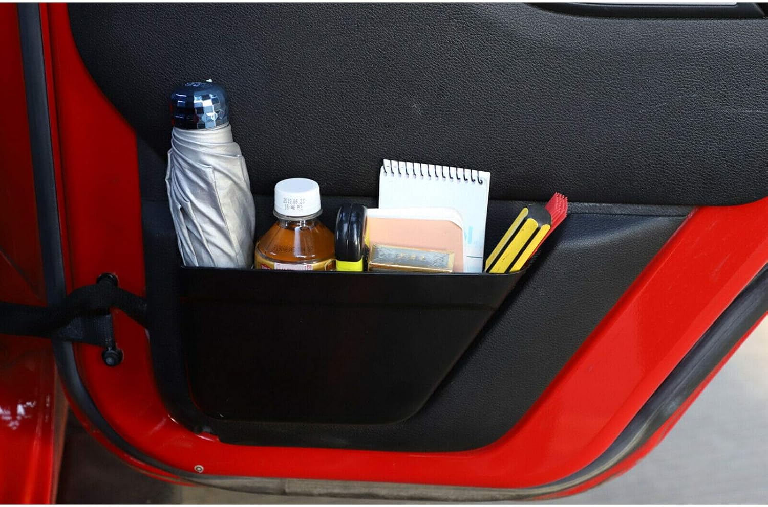 RT-TCZ for Wrangler JKU Rear Door Net Pocket Storage Box Organizer for Jeep Wrangler JKU 4-Door 2011-2018 2pcs