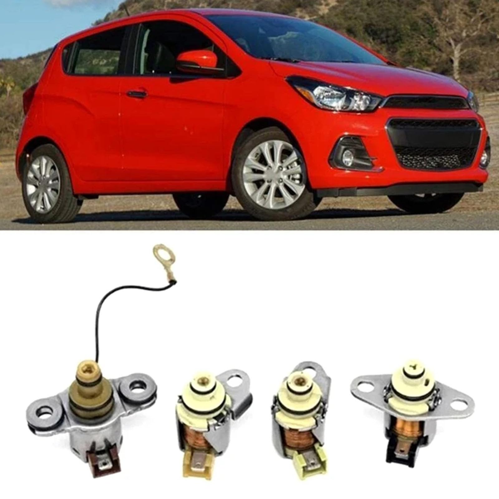 4 Pièces Boîtes De Vitesses Solénoïdes Pression Vannes Transmission Automatique pour Un Contrôle Précis Et Une Durabilité G6T46571 JF405E JF402E Bricolage Entretien Voiture