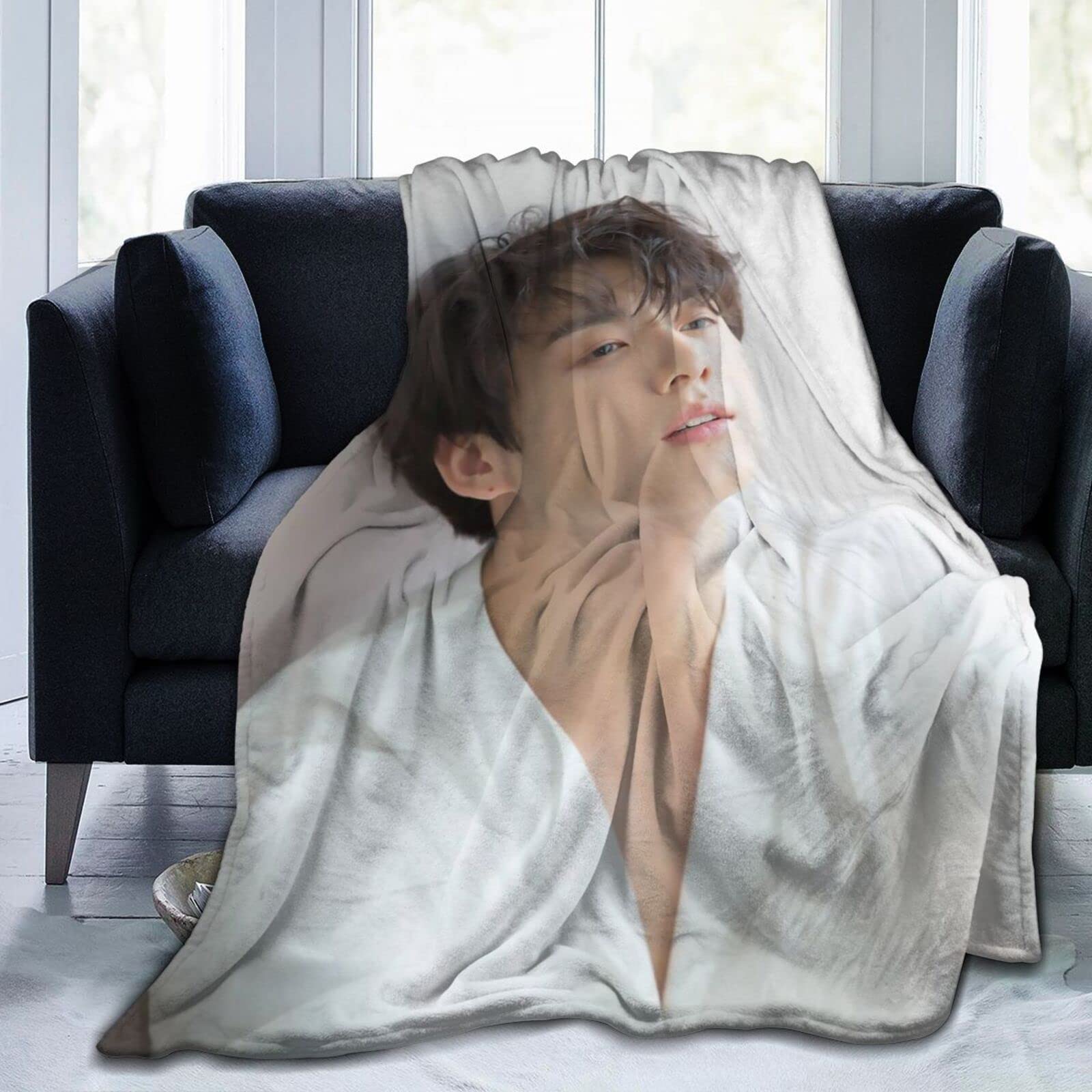UJJHMRR Flannel J-Hope Jimin Jungkook Blanket,Sofa Bed Blanket, Suitable for Birthday for Friends and Relatives 50"X40"