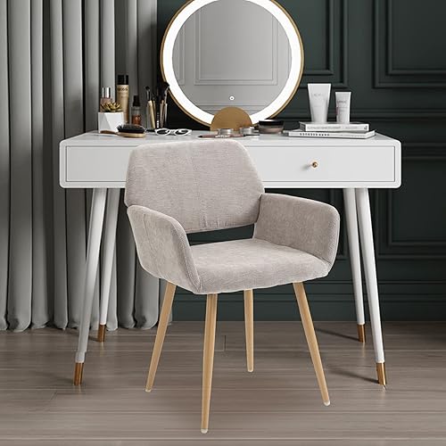 Homvent Silla de escritorio esponjosa de piel sintética rosa silla giratoria ajustable para computadora sobre ruedas altura ajustable bonita silla