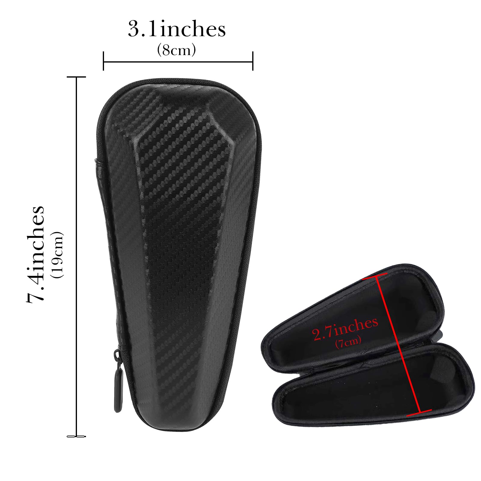 Linkidea Custodia da Viaggio per Rasoio, Organizer Portatile per Rasoi Elettrici, Compatibile con Panasonic Arc 6, 5, 4, ES-SWLT2W, Philips Shaver 2400, 3900 (Nero)