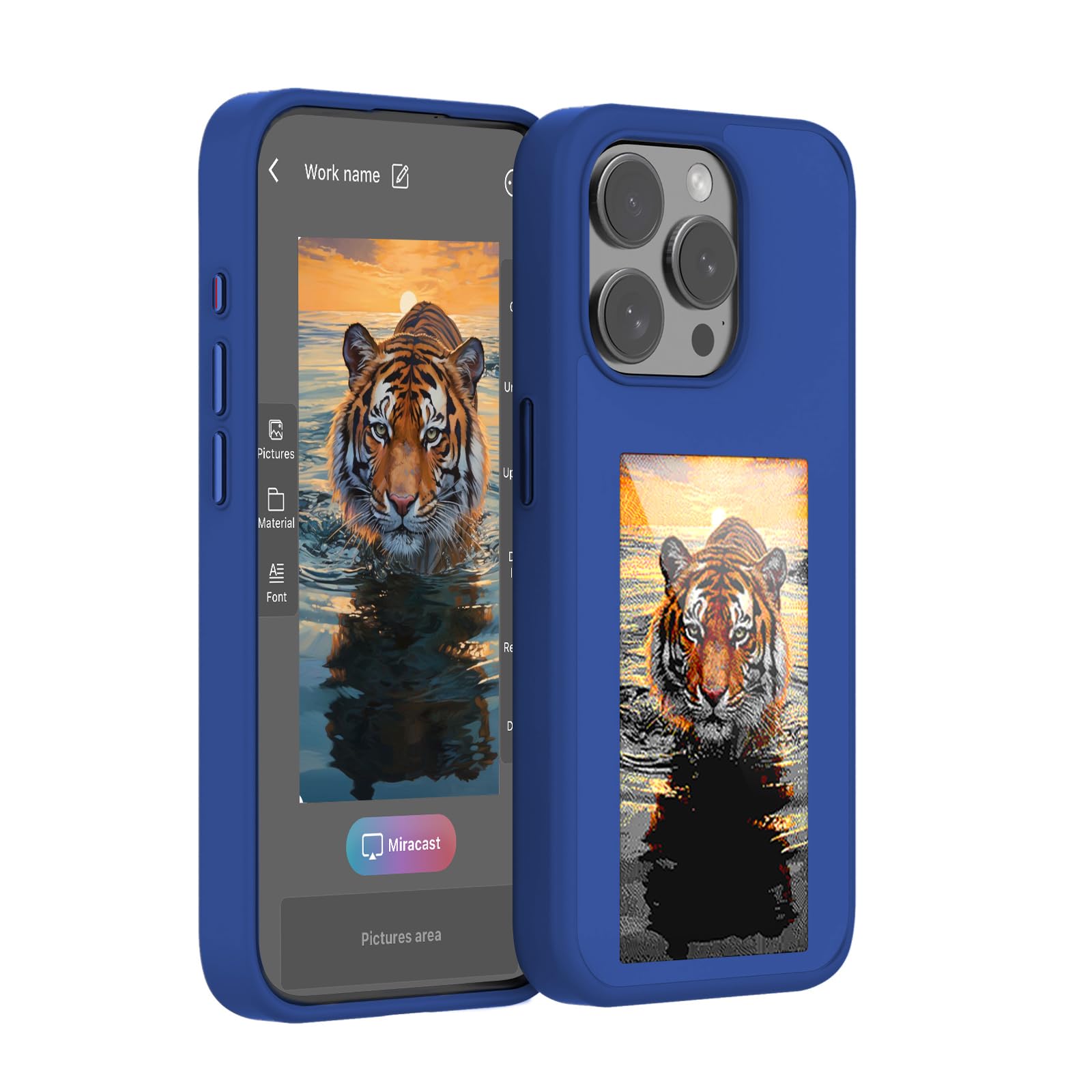 Plus de coque figée grâce à l'écran NFC iPhone 14 Pro Max bleu