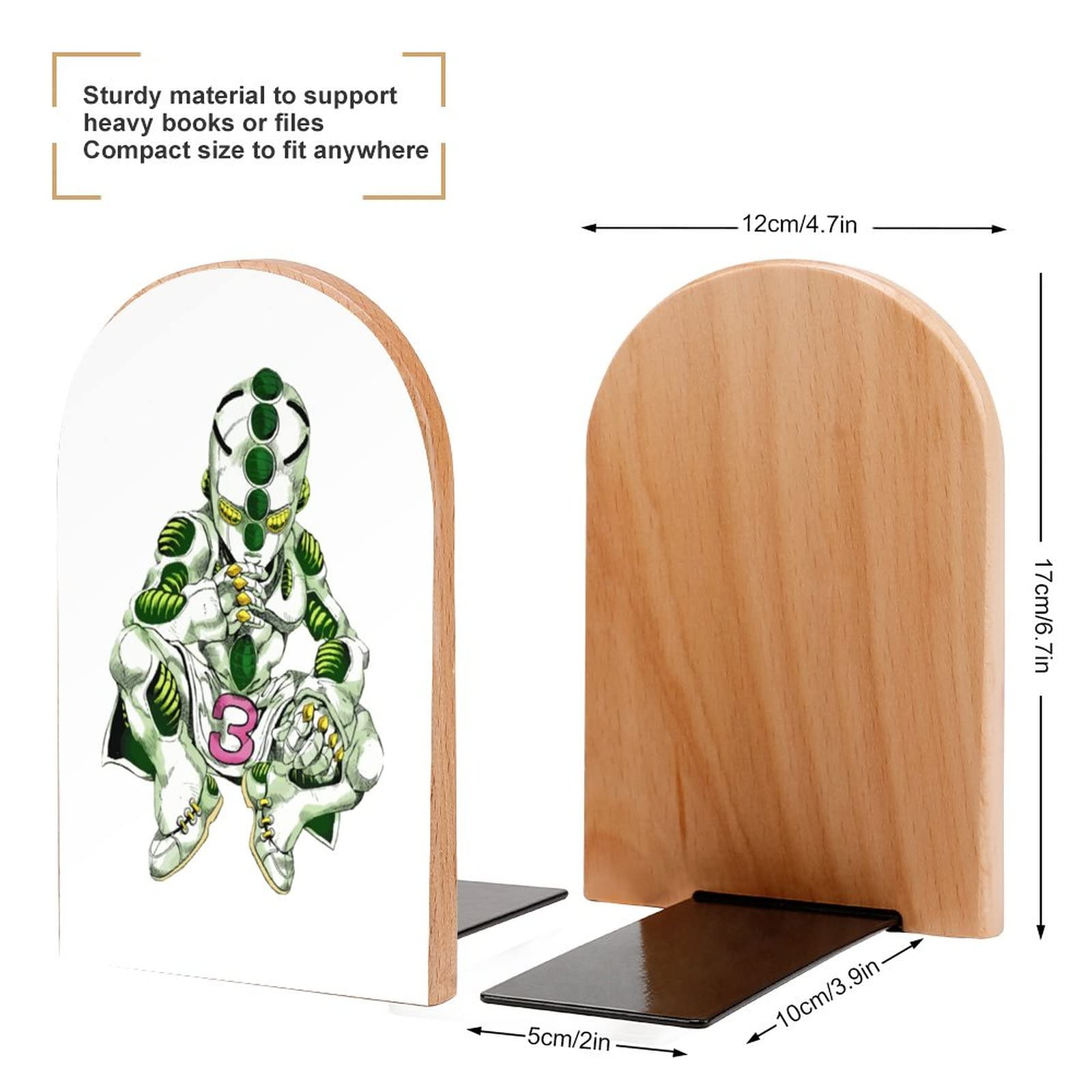 Amazon | ジョジョの奇妙な冒険 ブックエンド 図書館 本棚 本仕切り 2
