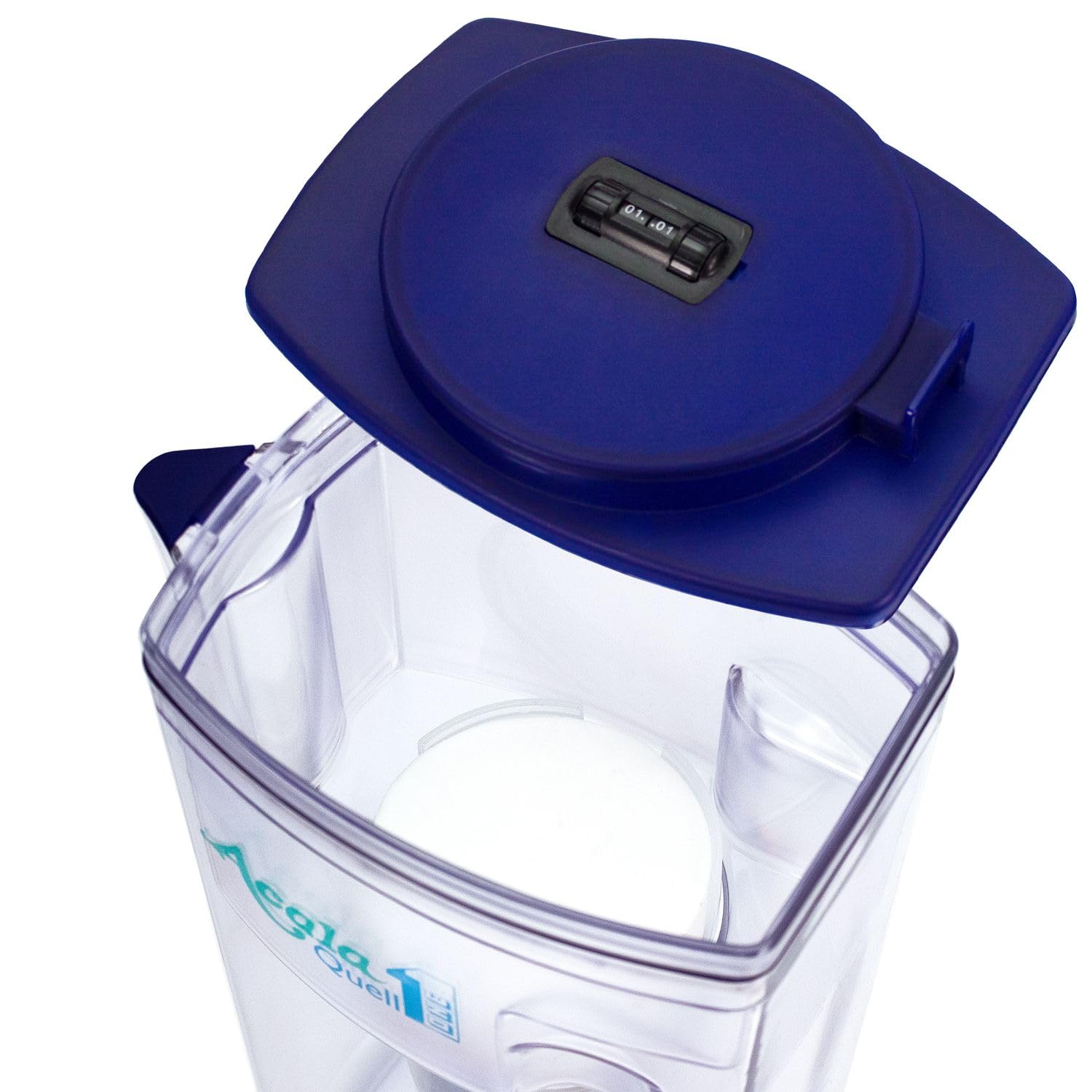 Wasserfilter AcalaQuell® One | Dunkelblau | Aktivkohle Wasserfilter | Höchste Filterleistung - mehrschichtig | BPA u. BPB frei | ReNaWa® - Technology | Kreiert köstliches, wohltuendes Wasser