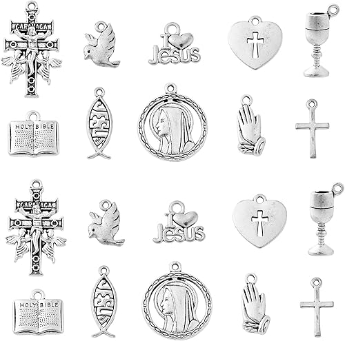 Vista 19 de DanLingJewelry 100 Piezas 10 Estilos Dijes de Plata Antigua de Maestros de Escuela Regla Bolígrafo Libro Paleta Dijes para el Día del Maestro