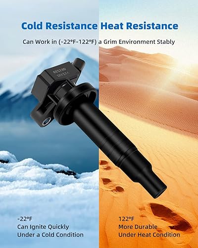 Miniatura 4 de ECCPP bobinas de ignición para Toyota Corolla, Celica, Chevy compatible con uf247C1249uf315(paquete de 4)