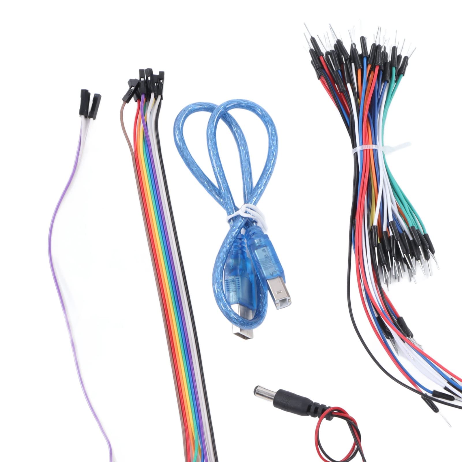 FTVOGUE Impostato dei Componenti Elettronici con Modulo di Alimentazione LCD per Principianti, Parti di Circuiti Fai - -te per Progetti di Programmazione, con Intestazioni di Perno e Scatola di
