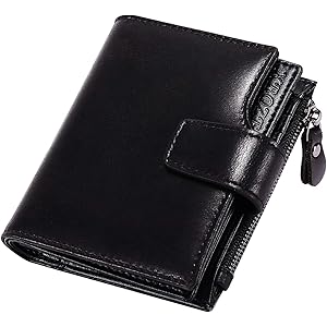 Portafoglio Uomo Vera Pelle Portafoglio Uomo In Vera Pelle Bifold - Multifunzionale Con Scomparti Carte E ID Portafoglio Bifold Pelle - Foto 10