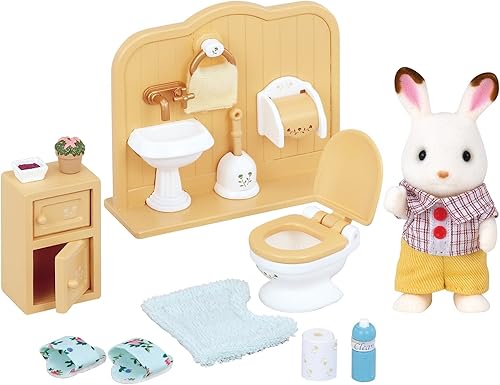 Epoch Sylvanian Families Sylvanian Family Doll "DF-09 Boy of Chocolate Rabbit Furniture Sets"
