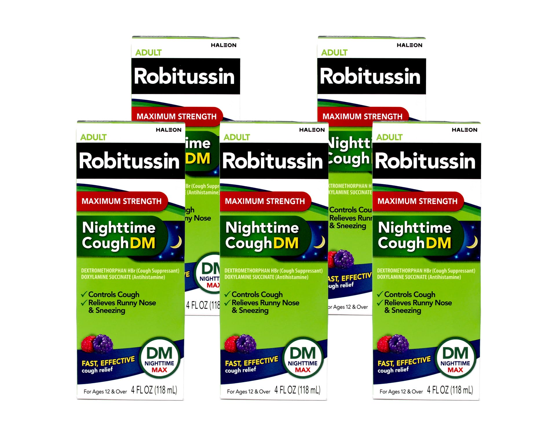 Robitussin Adult Nighttime Cough DM Líquido Máxima Força, 120 mL