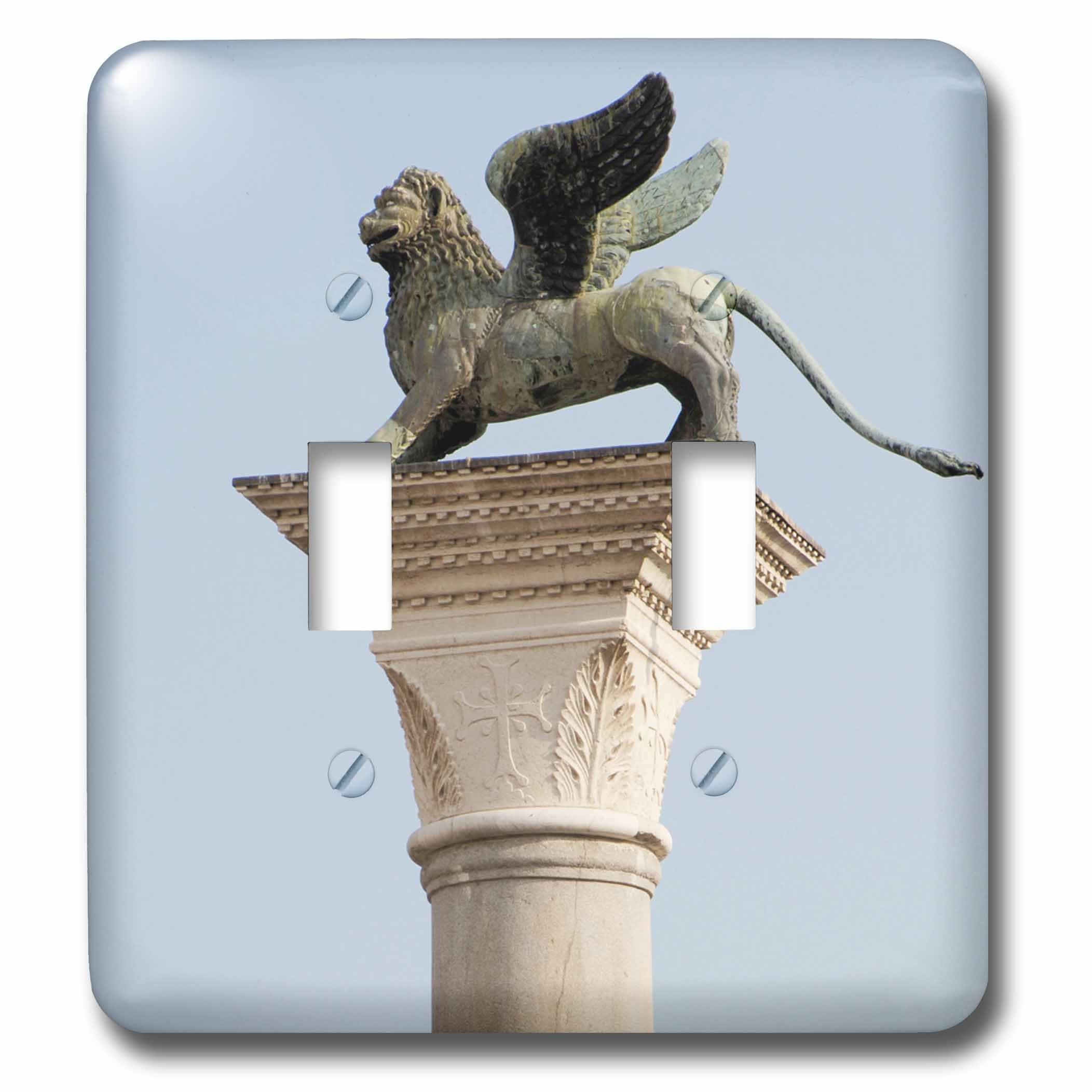 Interrupteur double Venise et lion ailé de Saint Marc 3dRose lsp_82161_2