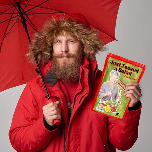 Miniatura 4 de JUST TOSSED A SALAD - Algodón de azúcar gourmet – 1 onza – Sabor fresa – Sin gluten – Fabricado en los Estados Unidos – Producto novedoso de relleno