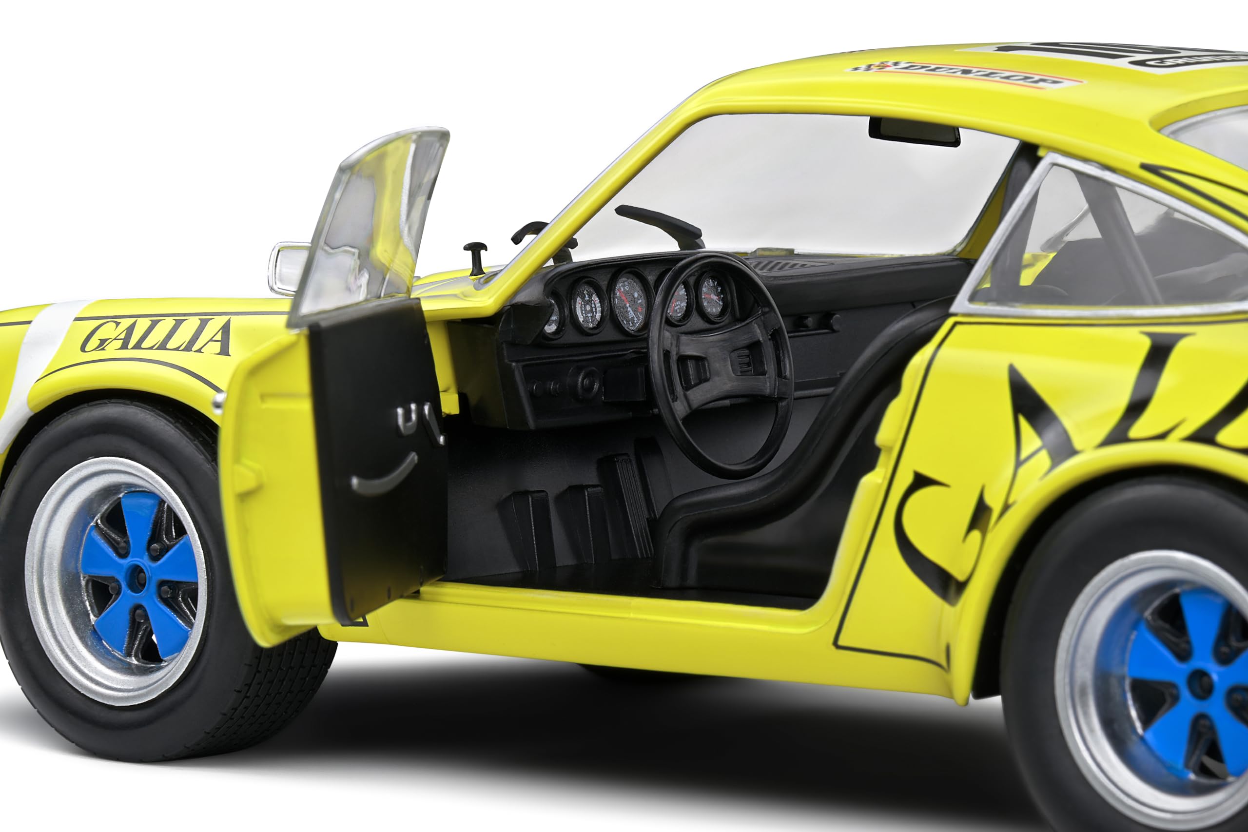 Solido 1:18 Porsche 911 RSR Yellow LAFOSSE/ANGOULET Tour DE France AUTOMOB