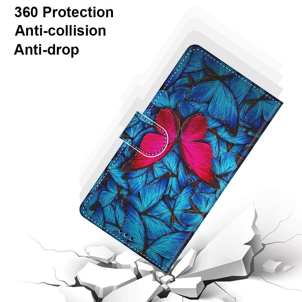 Cover Compatibile per iPhone 7/8/SE 3 2020 2022 Pelle Silicone Portafoglio Magnetica con Disegni Motivo Animale Flip Custodia Antiurto Resistente Libro Case Donna Uomo - Gatto 1