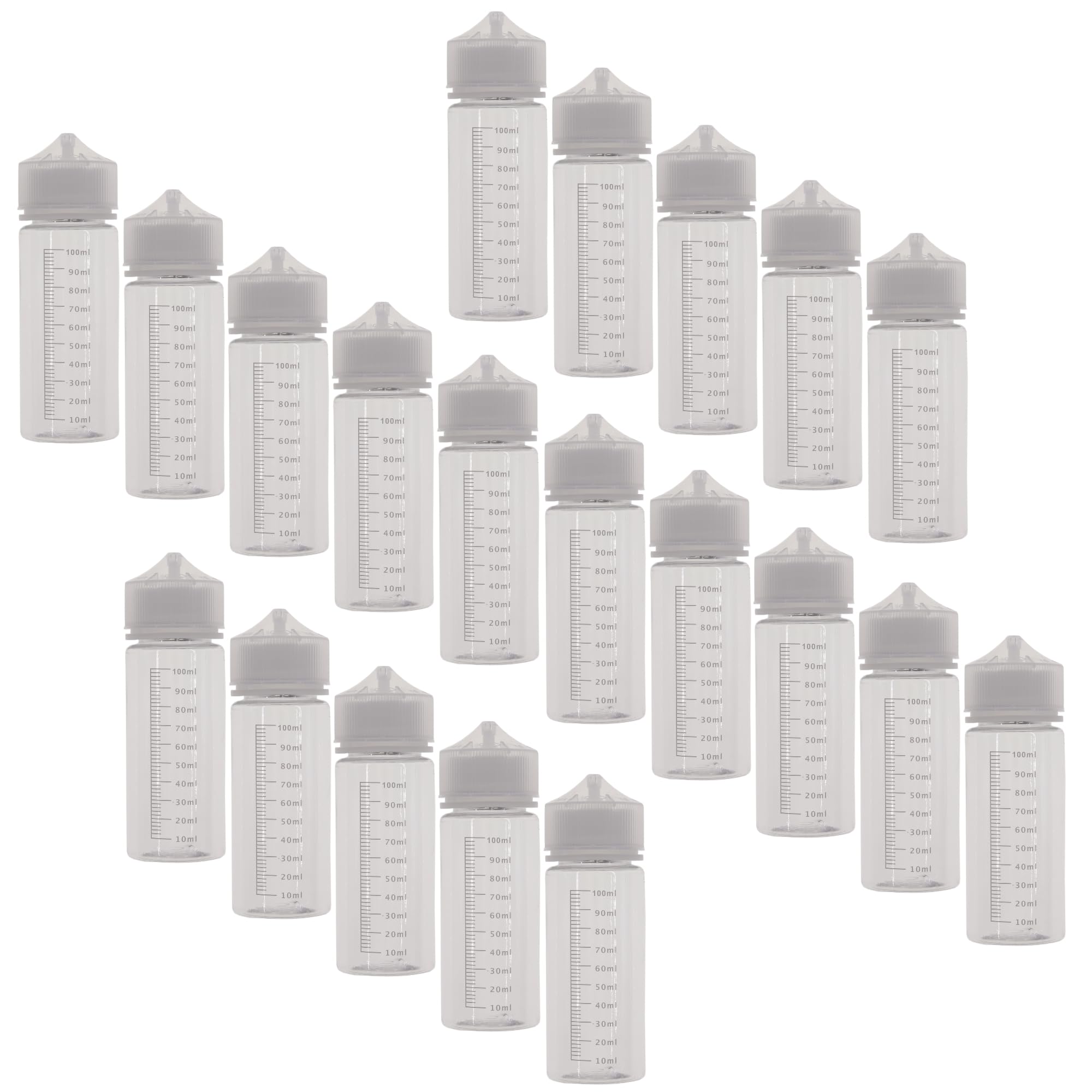 Bouteilles vides de 120 ml flacons compte-gouttes gradués pour huiles et e-liquides