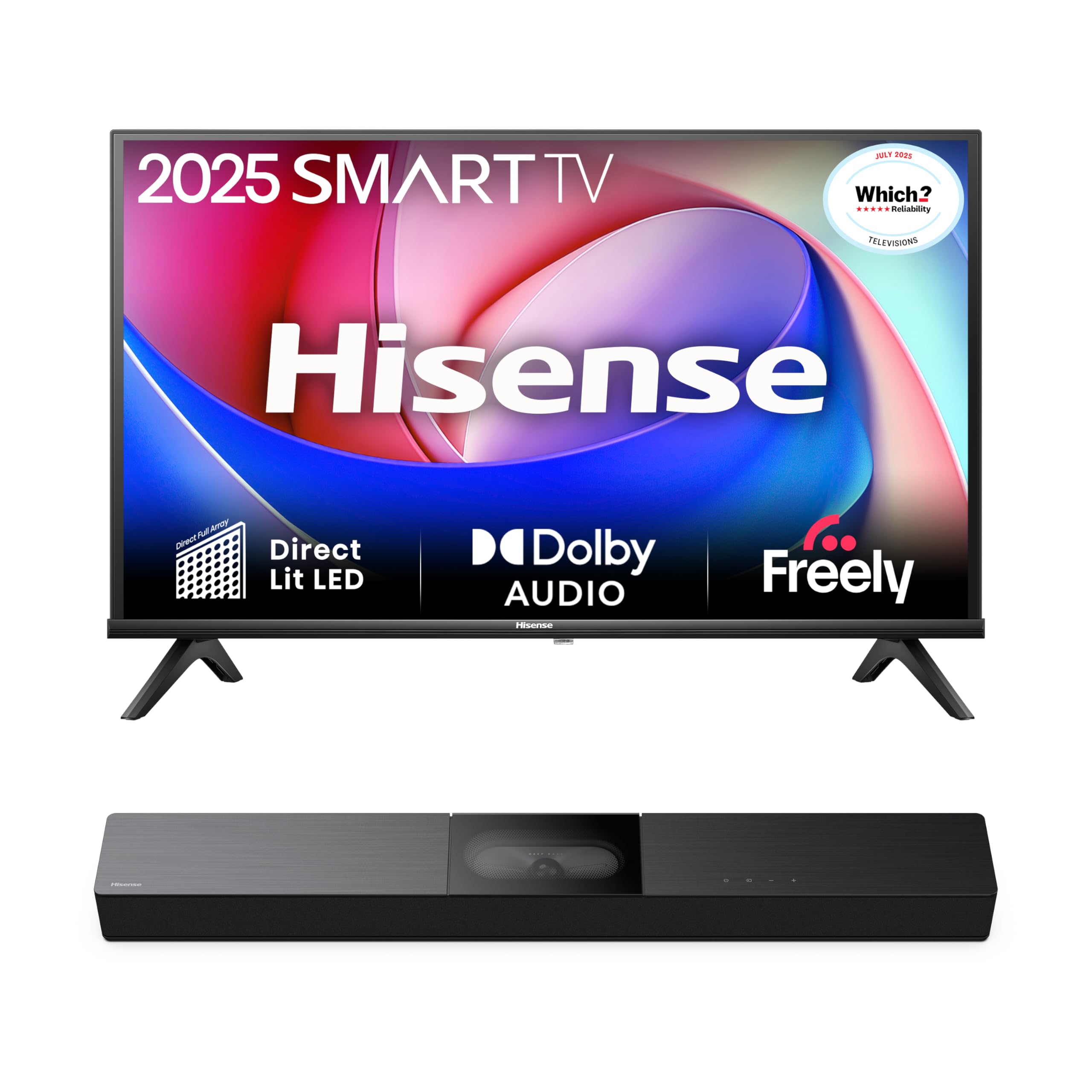 Hisense 32 Inch 32E4QTUK HD LED TV 2025 - Direct Lit LED, Dolby Audio, Natural Colour Enhancer, Games and Sports with Freely, Disney+, YouTube, Netflix — view 21