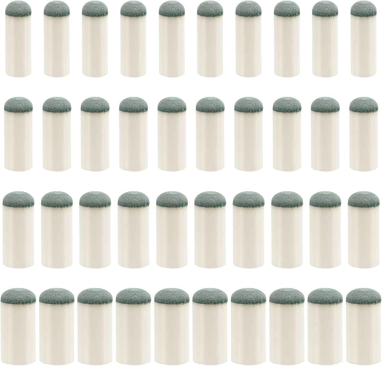 XIHIRCD 40pcs Billiard Cue Tips, 4 Sizes Slip On Pool Cue Tips Replacement Screw On