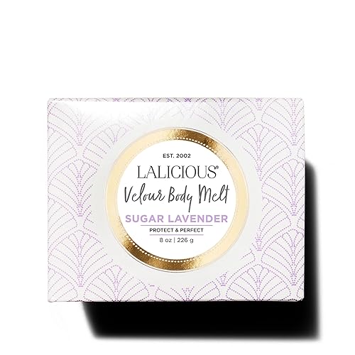 Miniatura 2 de LaLicious Sugar Lavender Velour Body Melt – Crema hidratante multitarea de gel a aceite para la piel con aceite de macadamia y aceite de coco, gel
