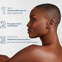 Vista 3 de Bioderma Atoderm Shower Oil, Cleansing Oil For Face & Body, Nourishing Cleansing Oil For Dry to Atopic Sensitive Skin For Softer & Smooth Skin For