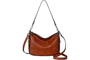 Luxurious heshes Women's Leather Hobo Shoulder Bag: Sophistication with Every Step