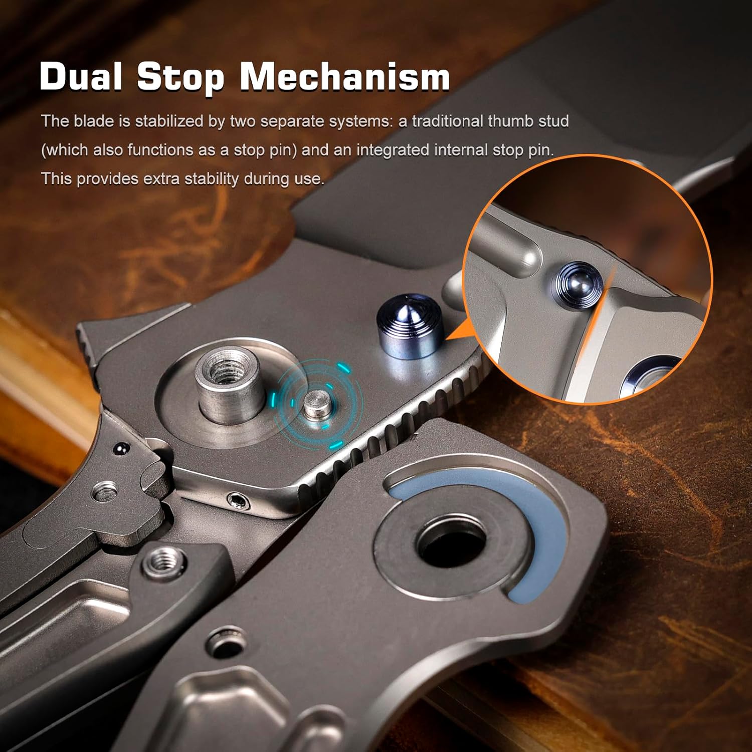 REMETTE RT-TwoFace Knife Titanium Handle M390 Blade (Silver)