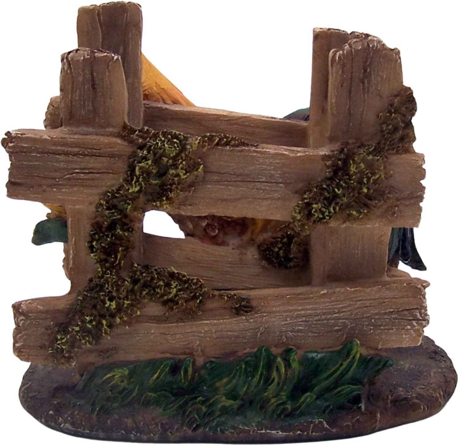 Farmyard Charm: Rooster with Fence Napkin Holder - 5.25-Inch Farmhouse Kitchen Accent
