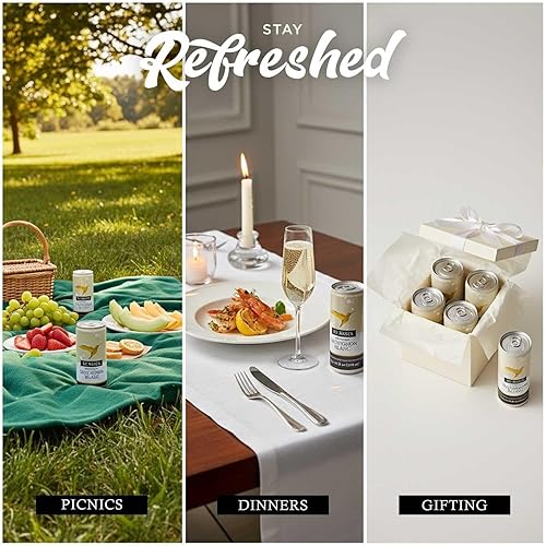 Miniatura 4 de ST. REGIS Latas de Sauvignon Blanc sin Alc, bajas en calorías, bajas en azúcar, sabor tropical fresco y refrescante rico en frutas de viñedos de