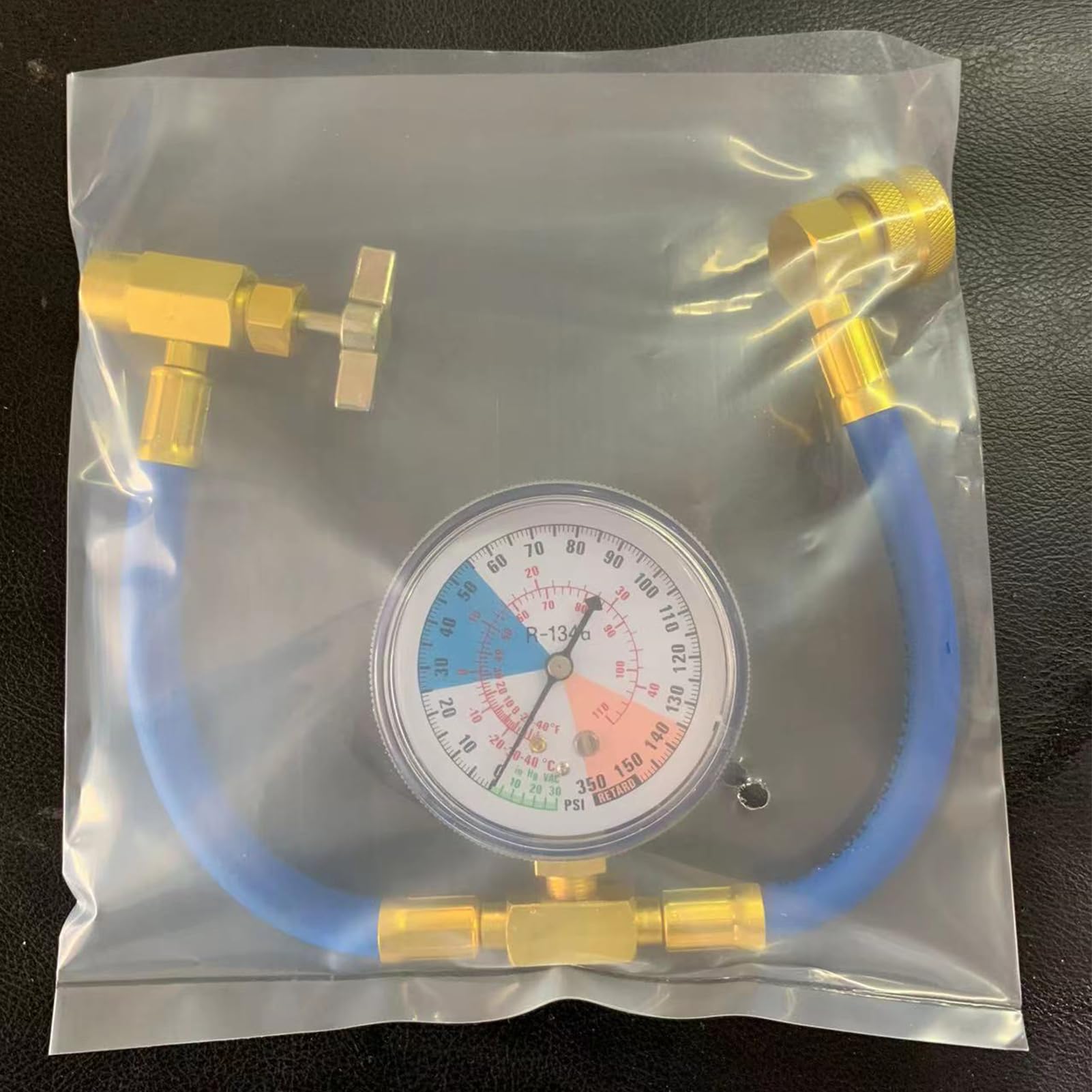 Kit refrigerante auto - strumento di riempimento R134A, manometro collettore di pressione | di ricarica freon per auto, apparecchiature di manutenzione 'aria condizionata per camion SUV B
