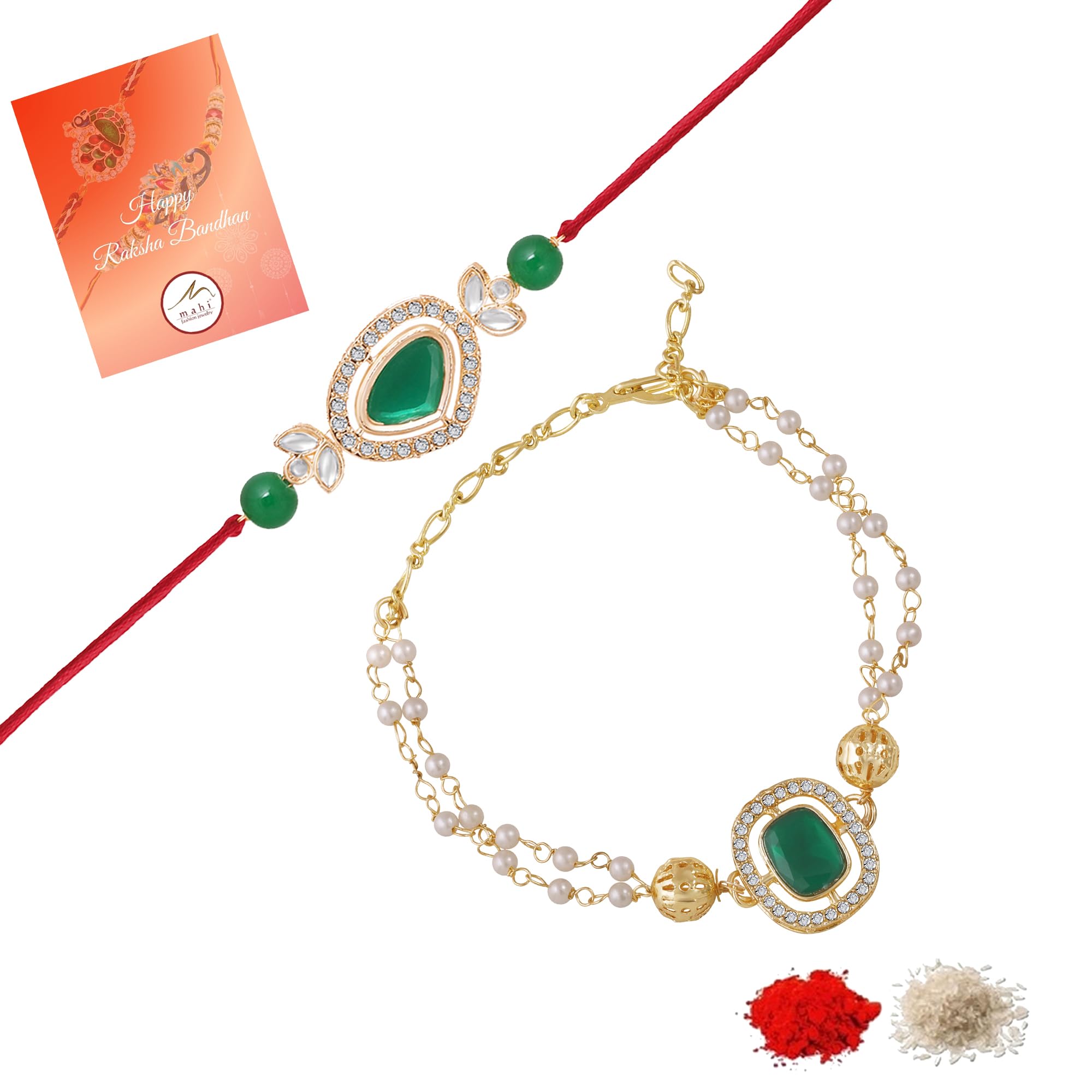 See full amazon price history chart for Mahi Gold Plated Classic Kundan and Artificial Pearl Studded Ethnic Couple Rakhi Set for Bhaiya and Bhabhi (RCOL1105728GGre) Mahi Gold Plated Classic Kundan and Artificial Pearl Studded Ethnic Couple Rakhi Set for Bhaiya and Bhabhi (RCOL1105728GGre) (B0D8168HZN) Amazon Price History, Amazon Price Tracker