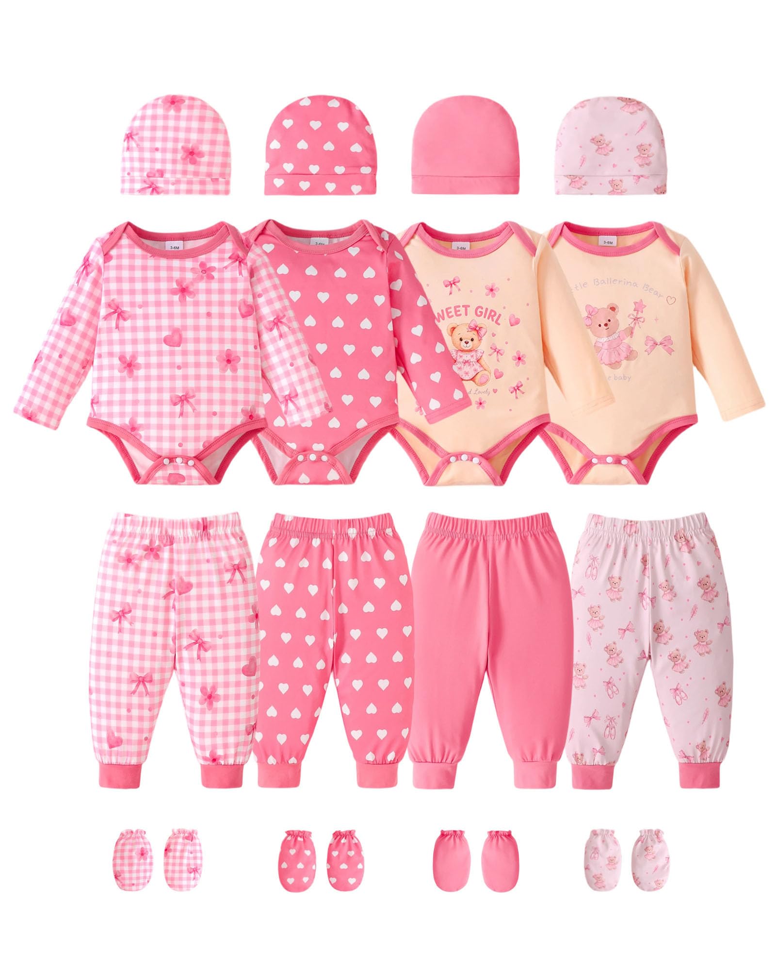 Baby Boy Girl Clothes Preemie Newborn Must Have Infant Essentials Outfits 20 Piece Clothing 0-18 Months