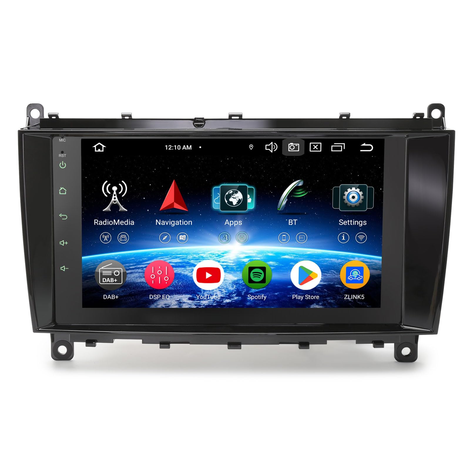 Erisin 8 Pulgadas 8-núcleo 4GB+64GB Android 16 Radio Coche Bluetooth para Mercedes CLK W209 C209 A209 Soporta GPS Navegador CarPlay inalambrico Android Auto DSP WiFi 4G Pantalla IPS FM RDS USB Canbus