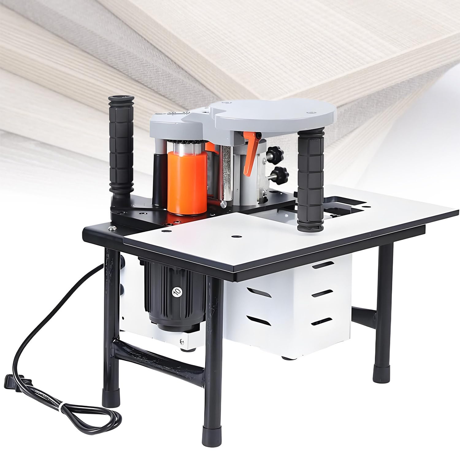 Chapeadora de Cantos portátil para carpintería, con encolado de Doble Cara, Ancho de Cinta de 10 a 59 mm para tableros de PVC, laminados y acrílicos