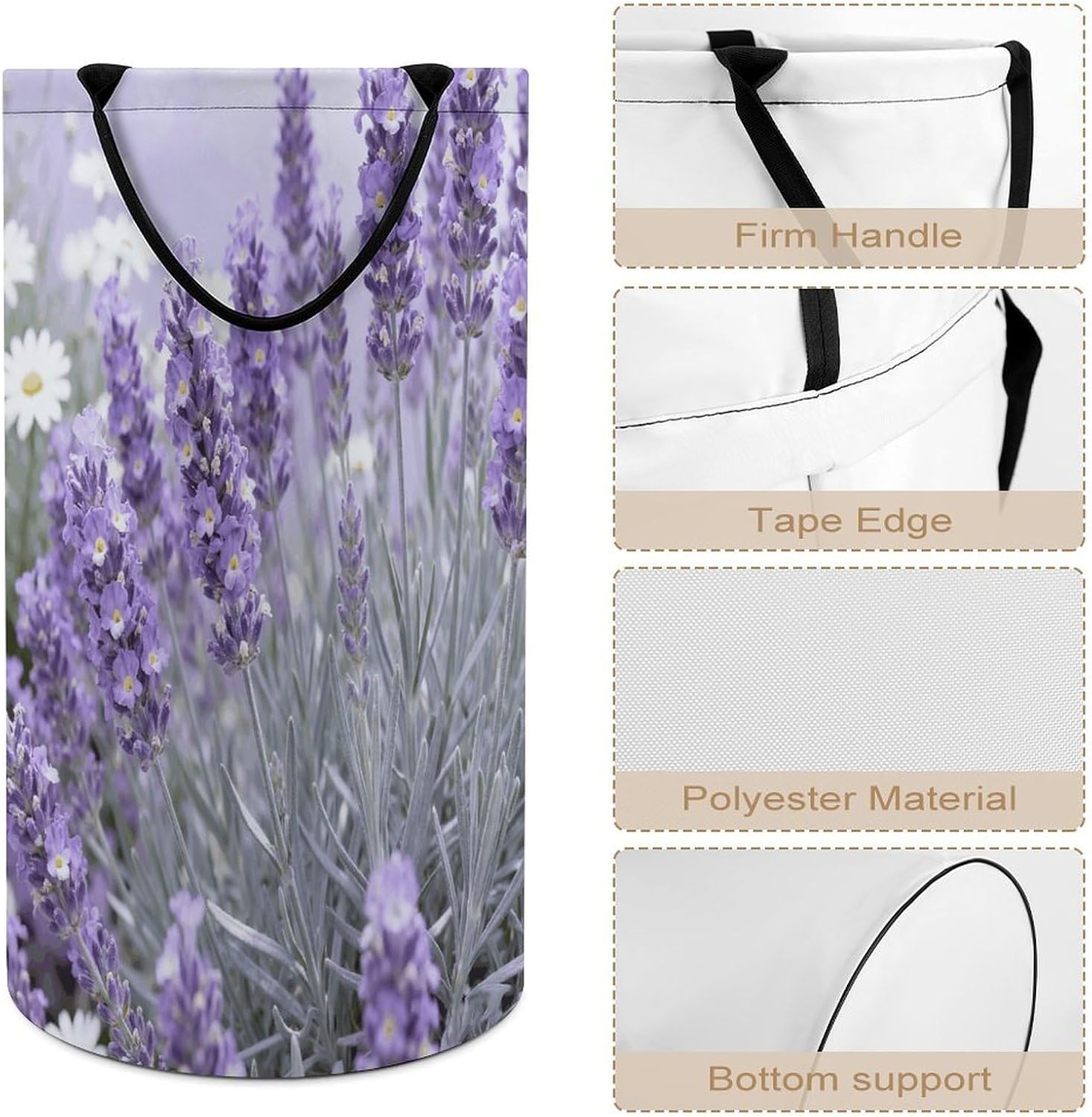 Dirty Clothes Basket Extra Large 110l Open Top Laundry Hamper With Portable Carry Handles, Foldable Waterproof Clothes Basket Spacious Laundry Bag For Bedroom Bathroom Laundry Room Dorm
