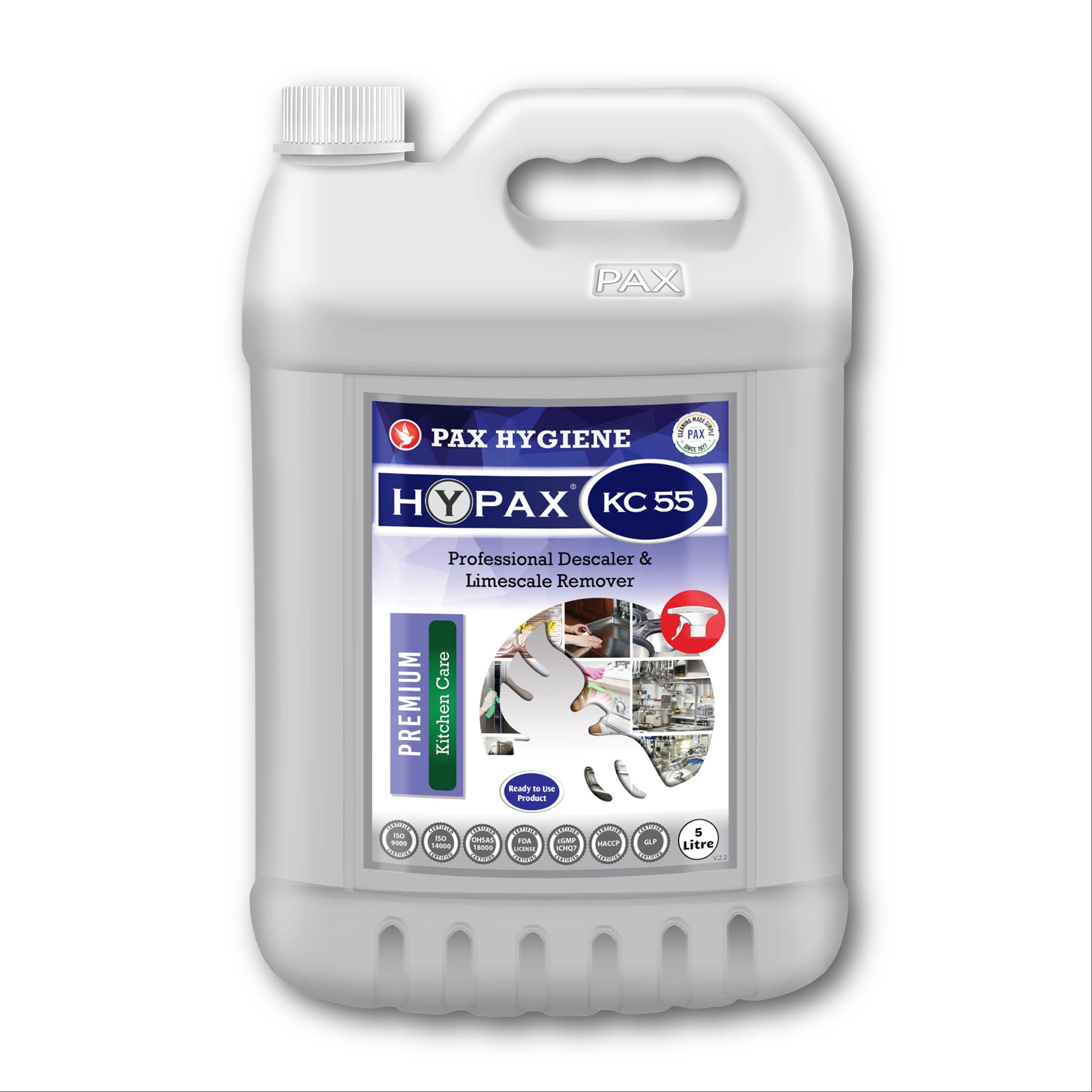HyPax KC55 Professional Descaler & Limescale Remover Spray, 5L (B0976Z9VG4) Amazon Price History, Amazon Price Tracker