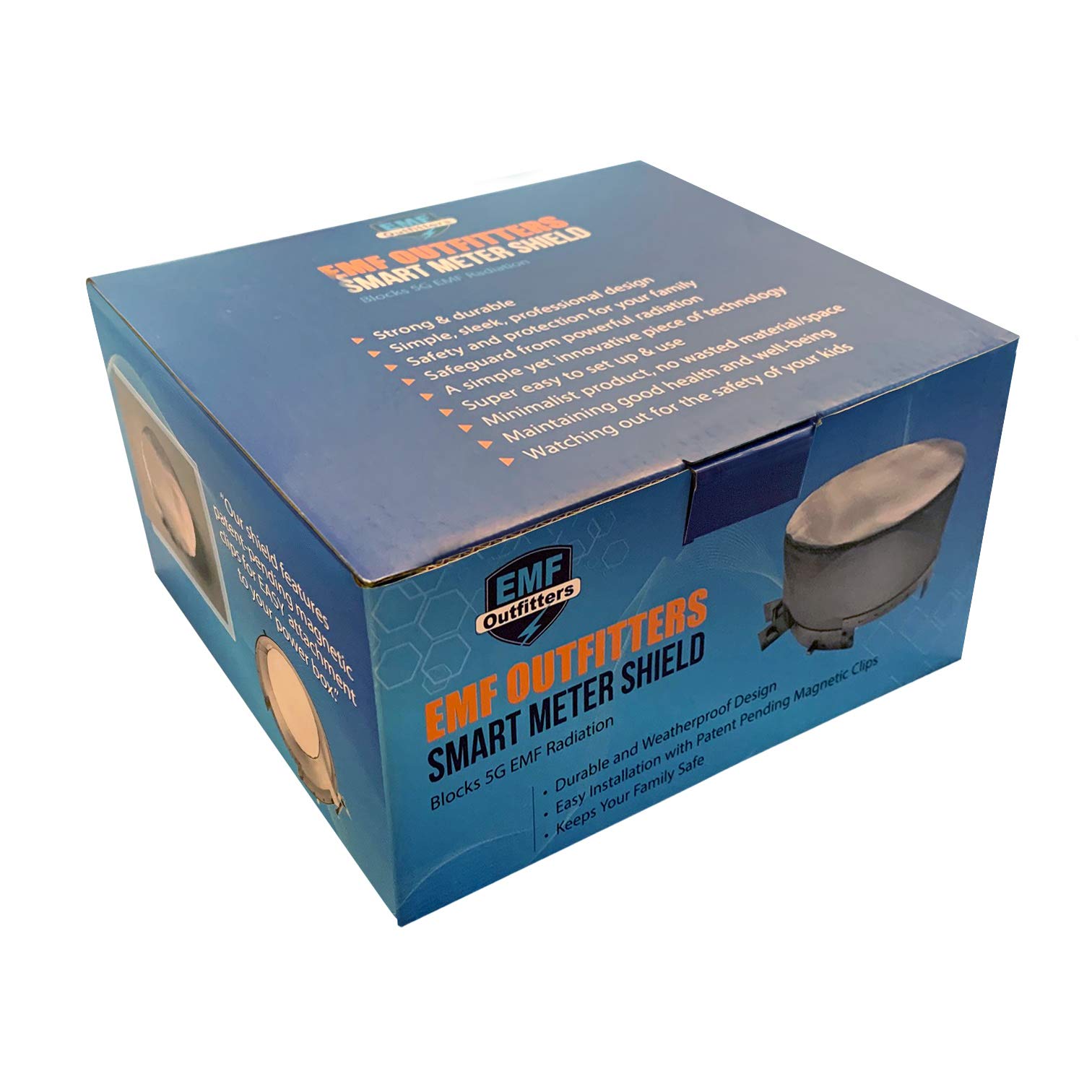 EMF Outfitters Smart Meter Shield with Patent Pending Holders