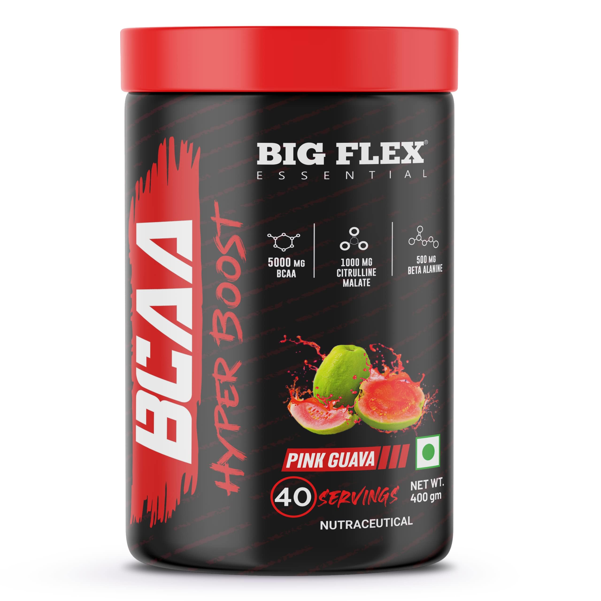 Bigflex BCAA Hyperboost (Pink Guava, 40 Servings (400gm)) (B0CNTFKVSY) Amazon Price History, Amazon Price Tracker