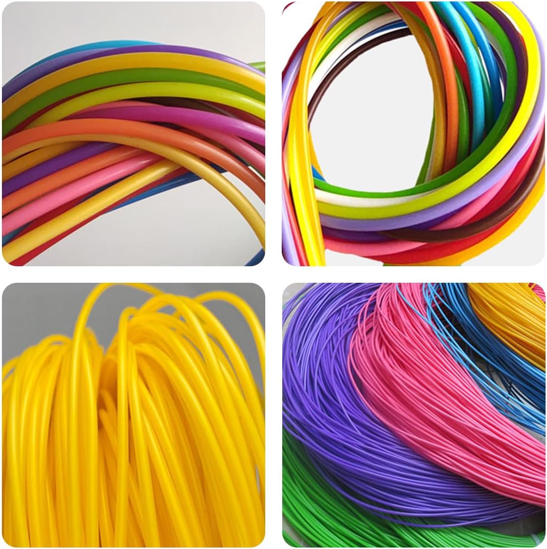 Queenbox 2.4mm 196ft Round Plastic Rattan Fix Material, Weaving Webbing Replacement Part for Furniture Chair Sofa Basket, Blueberry