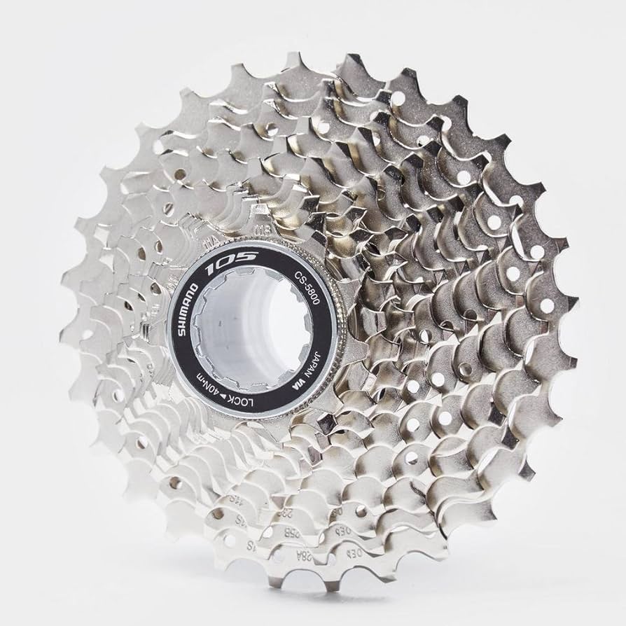 2015 Shimano 105 5800 11 Speed Cassette Silver 11-28T, Cassettes