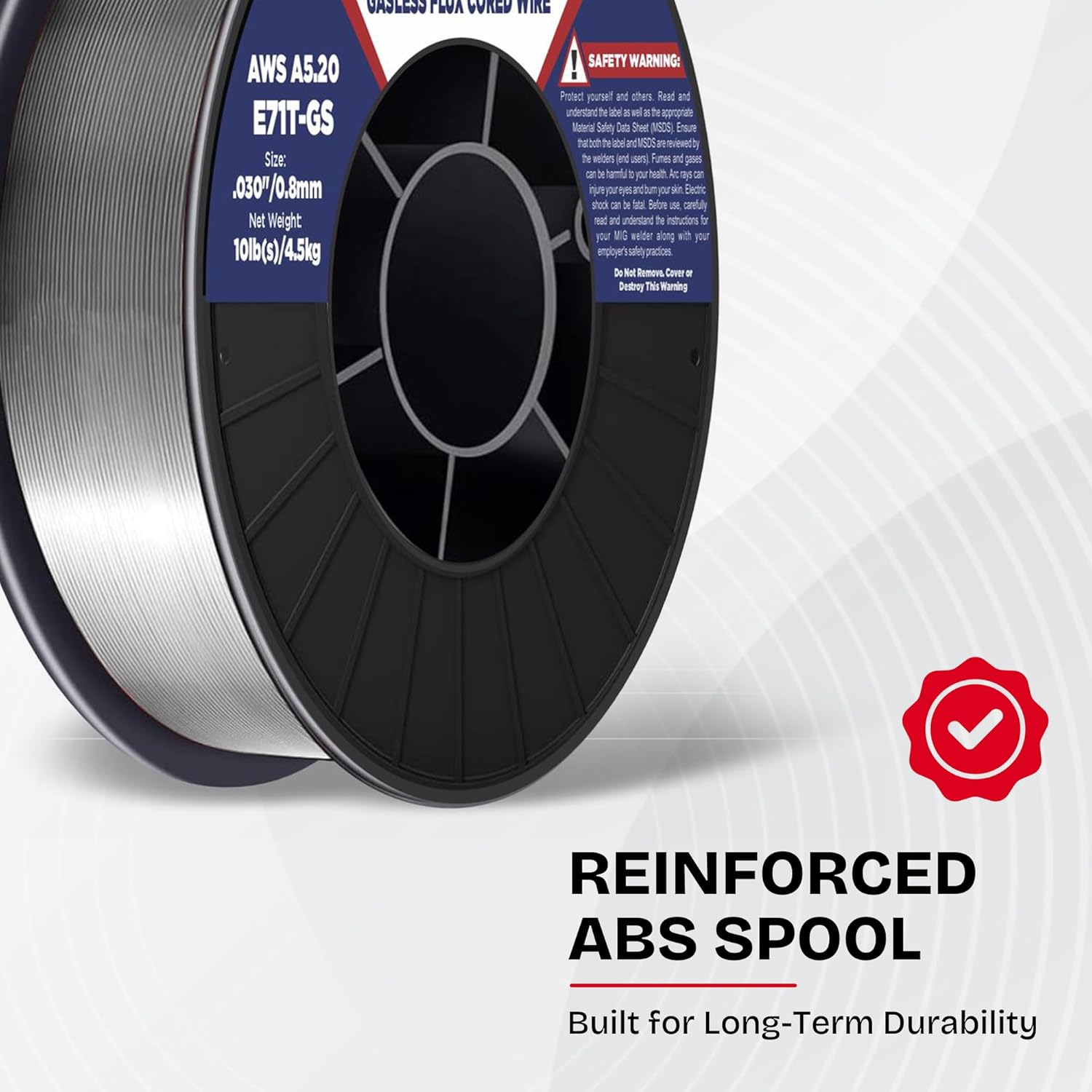 ATLASWELDER Flux Core Welding Wire, E71T-GS .030 Inch 10LB, Gasless Mild Steel MIG Welding Wire with Low Spatter for All Position Welding - Image 6