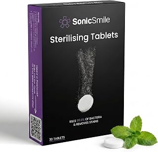 SonicSmile Reinigungstabletten für Zahnschienen, 30 Stk