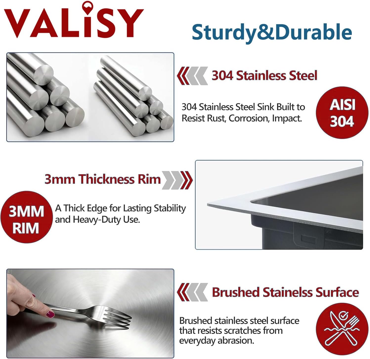 33x22 Drop in Kitchen Sink, SUS304 Stainless Steel Top Mount Workstation Sink, 16 Gauge Brushed Nickel Single Bowl Kitchen Sinks with Accessories for Kitchen Laundry Utility